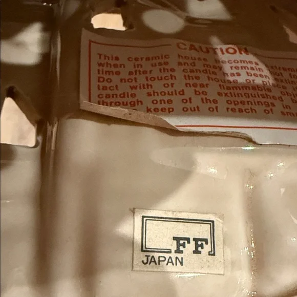 Vintage Fitz and Floyd Festive Christmas Votive Candle Holder House 1978 - Picture 6 of 6